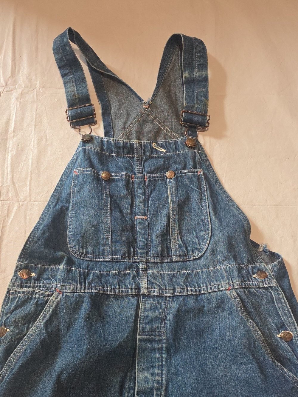Montgomery Ward VTG PowrHouse Denim Bib Overalls 34x27